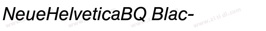NeueHelveticaBQ Blac字体转换